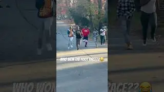 Foot Race.. #thanksgiving #family #racing #viralshorts #fyp #running #charlotte #northcarolina