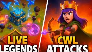 TH15 Live Legend Push & CWL Attacks #83 #174 #live #TH15 #coc