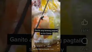 How to easily tie your ice candy bags