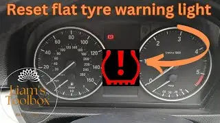 How to reset TPMS tyre pressure monitor system BMW