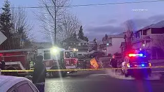 Suspect Killed After Stolen Truck & Excavator Flip Over