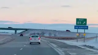 Interstate 29 South.  North Dakota USA.  On our way to Chicago, Illinois November 26,2025. 