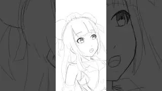 easy anime character drawing tutorial #drawing #drawingtutorials #ytshorts #shorts #art #anime