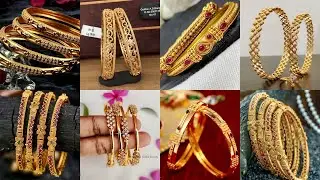 20 New Gold bangles designs 2022 with weight and price| gold jewellery collection#Goldpot