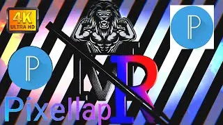 M R Logo Design On Android phone. M R Logo in PixeILap.