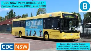 CDC NSW: Volvo B10BLE (ZF) / Custom Coaches CB60, m/o 8339