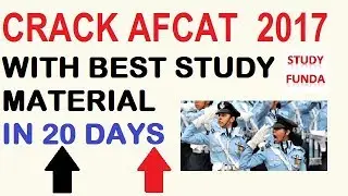 AFCAT 2 2017 CRACK WITH BEST STUDY MATERIAL