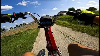 Piaggio Ciao 75 Polini wheelie training