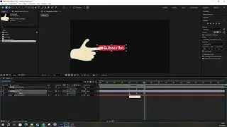 After Effects Tutorial: Animate Subscribe Button with Hand &ndash; Position, Scale & Shortcuts