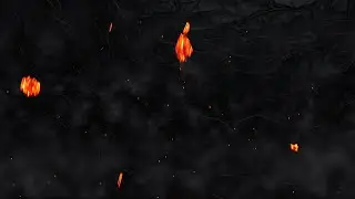 Burning Crackling Fire Particles 4K &ndash; Relaxing Ember & Smoke Background