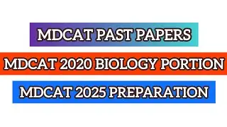 MDCAT 2020 Past Paper Biology Portion Part 01 Solved | MDCAT 2025 Preparation | Scientiology