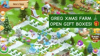 Exploring Greg&rsquo;s Christmas Farm! Festive Decorations & Daily Gift Box Countdown | Hay Day 2025