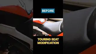 DOMINAR Touring seat modification🔥 #touringseat #seat #modification 🏍️💨 #beforeandafter