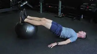 Stability Ball Hamstring Curl Eccentric