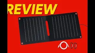 Review - VAUCOSUN Portable Solar Panel (5V 2A Max) with USB-A Port for Cell Phone, Fan, F