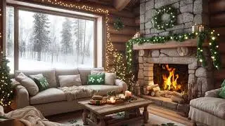 Gentle Winter Snow And Warm Fire Ambience Support Stillness And Emotional Ease