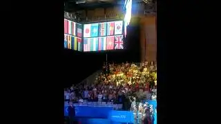 A Proud Fan Sings the Ukraine National Anthem 2012