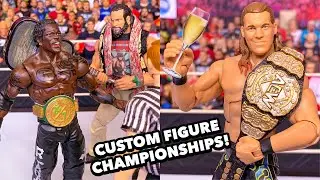 24/7 & AEW CUSTOM CHAMPIONSHIPS FOR WWE FIGURES!