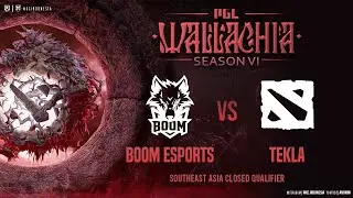 BOOM Esports vs Tekla - PGL Wallachia Season 6: SEA Close Qualifier @VEENOMONDOTA @AvilleYT