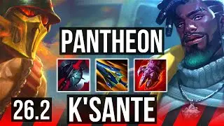 PANTHEON vs K'SANTE (TOP) | 38K damage | KR Master | 26.2