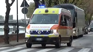Ambulanza Castel Monte Onlus Jesolo in emergenza - Ambulance responding code 3