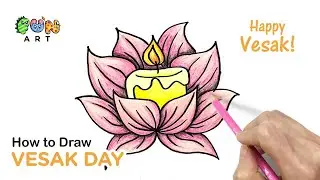 How To Draw VESAK DAY | FESTIVAL | VERY EASY~!