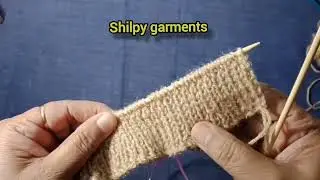 knitting border design for sweater in hindi // rib knitting//shilpy garments