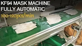 100-120pcs/min KF94 Mask Machine Fully Automatic