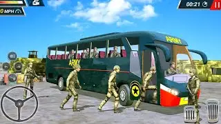 Offroad Army Bus Simulator 2020 - Offroad Bus Game - Android Gameplay