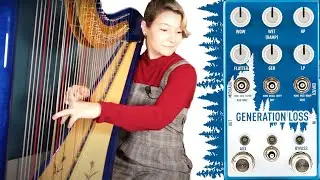 Generation Loss Pedal Demo on Harp | Chase Bliss + Cooper FX