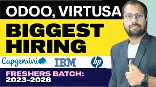 Odoo Recuritment Drive Announced | Capgemini, HP, IBM, Infor Jobs |  Don't Miss Apply Now