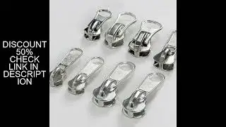 10/20Pcs 3# 5# 8# Zipper Sliders for Nylon Resin Metal Zips Silver Zippers Slider Pull Luggage Tape