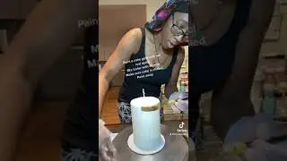 Paint your cake gold super easy