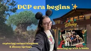 I met up with DCP friends before our PROGRAM STARTED?! | Animal Kingdom & Disney Springs Vlog