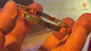 Making process a Thin & flat Golden Bangle | #trending #gold #satisfying #viral #jewellery #shorts