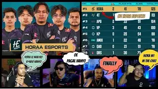 16 Kills Domination by Hora Esports PMSL Final | Streamers Reaction #cr7horaa #anshyt #mrhyozu #pmsl