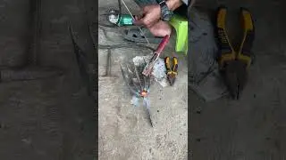 Making a fishing spear #metalworking #amazingkkdaily #blacksmith #metalworks #howto