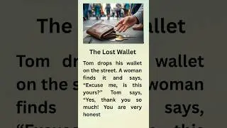 The Lost Wallet &ndash; English Story. #english #englishlanguage #story #storytime #shortstory #shorts
