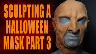 Halloween DIY - How To Make A Halloween Mask Part 3 - Clay Sculpting | Dark Nook