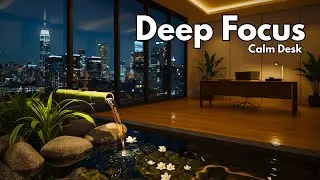 Relaxing Piano Music | Zen Office & Bamboo Water Sounds