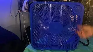20&rdquo; Mainstays Royal Blue Box Fan