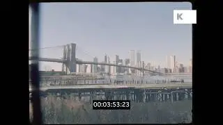 Brooklyn Bridge, Manhattan Skyline, 1980s New York, HD