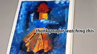 learn how to make dervish abstract painting / time Lapse video tutorial/ step by step dancer Darvish