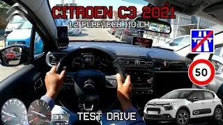 Citro&euml;n C3 PureTech 110 | 0-100 Acceleration Test Drive POV