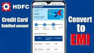 HDFC Bank Credit Card Smart EMI, 2024,  hdfc bank credit card outstanding amount convert to emi?