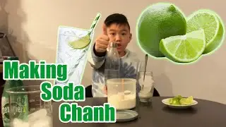 How to make Soda Chanh (Vietnamese Fresh Lime Soda) with Crazy Owen YT