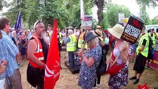 Unite Against Fascism Demo. Cambridge.