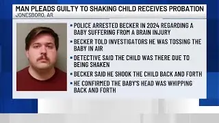Man pleads guilty to shaking baby, causing brain damage