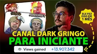 Como criar um Canal Dark utilizando a modelagem de um CANAL DARK Milion&aacute;rio da Gringa - Aula gr&aacute;tis