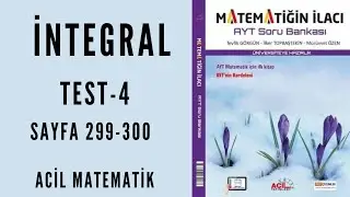 MATEMATİĞİN İLACI AYT SORU BANKASI (İntegral Testi-4)